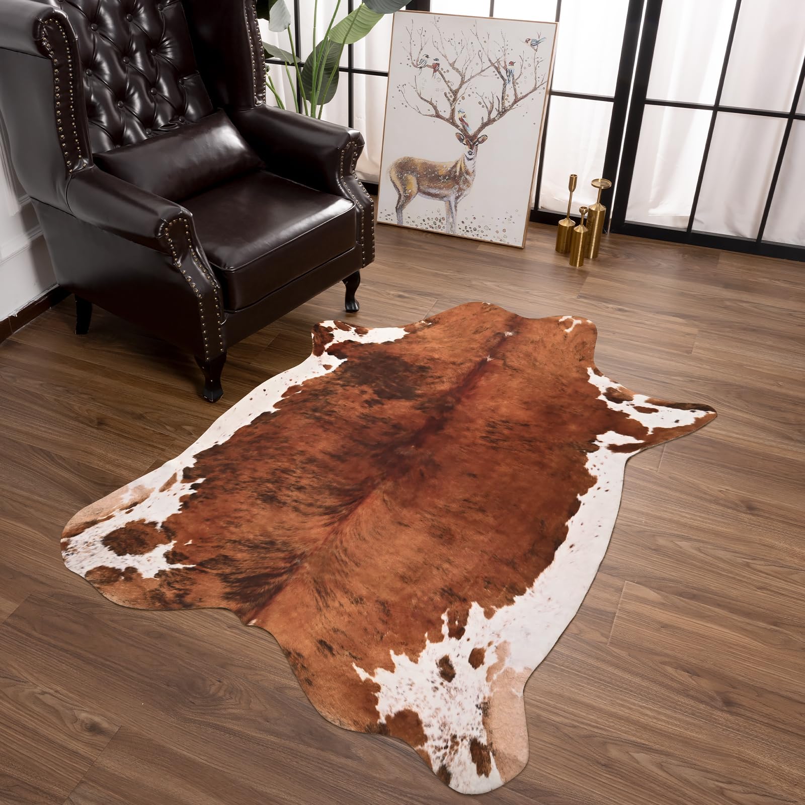 An application scenario or product detail of small cowhide rugs - Image 2