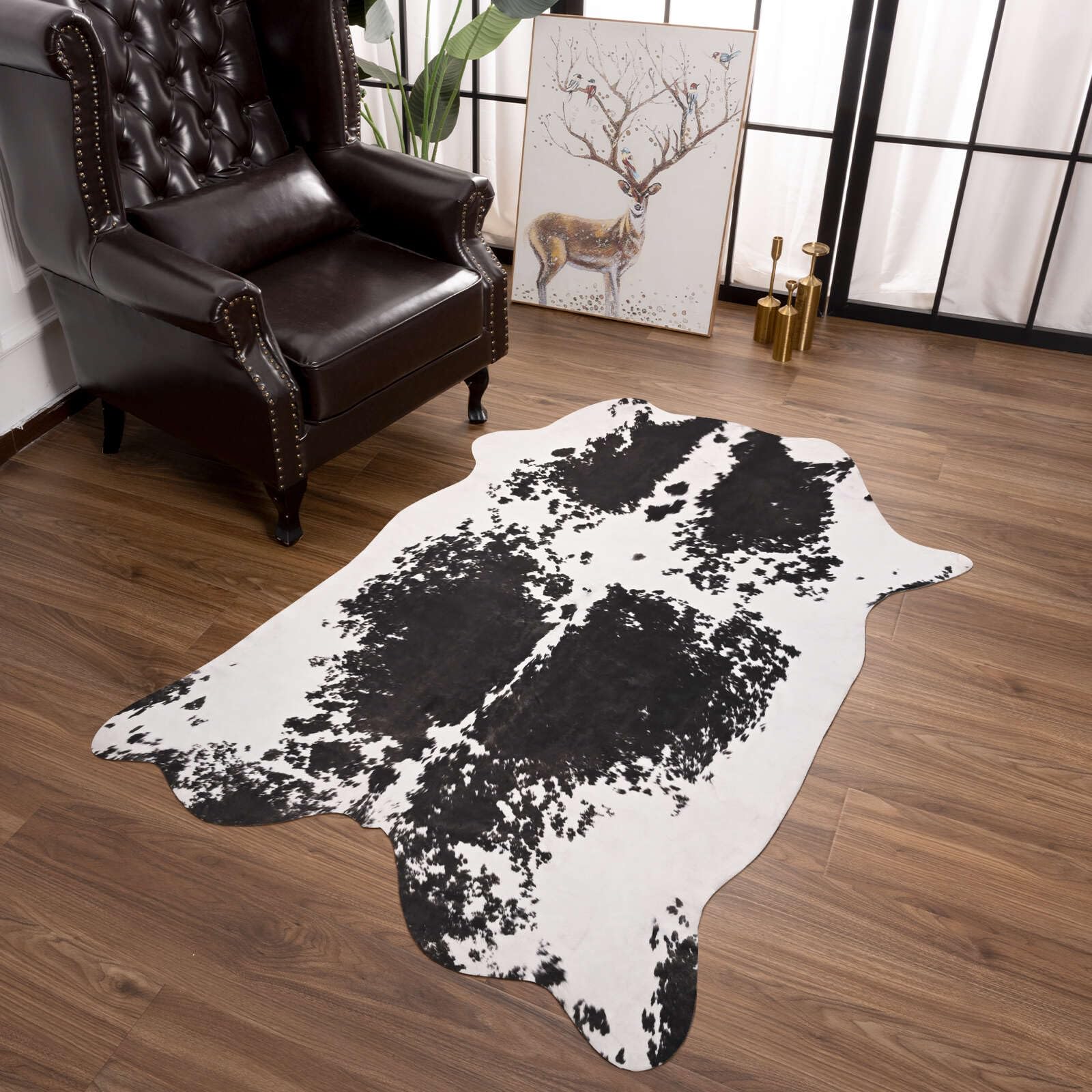 An application scenario or product detail of small cowhide rugs - Image 7