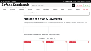 Sofas and Sectionals - Microfiber Sofas and Loveseats