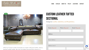 Sofa Su Love - Custom Leather Tufted Sectional