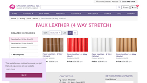 Spandex World - Faux Leather
