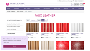 Spandex World - Faux Leather Collection