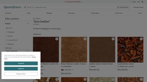 Spoonflower - Faux-Leather Fabric & Home Decor