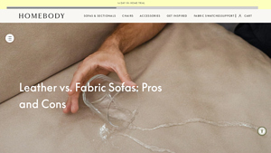 Stay Home Body - Leather vs Fabric Sofas Guide