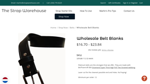 The Strap Warehouse - Wholesale Belt Blanks