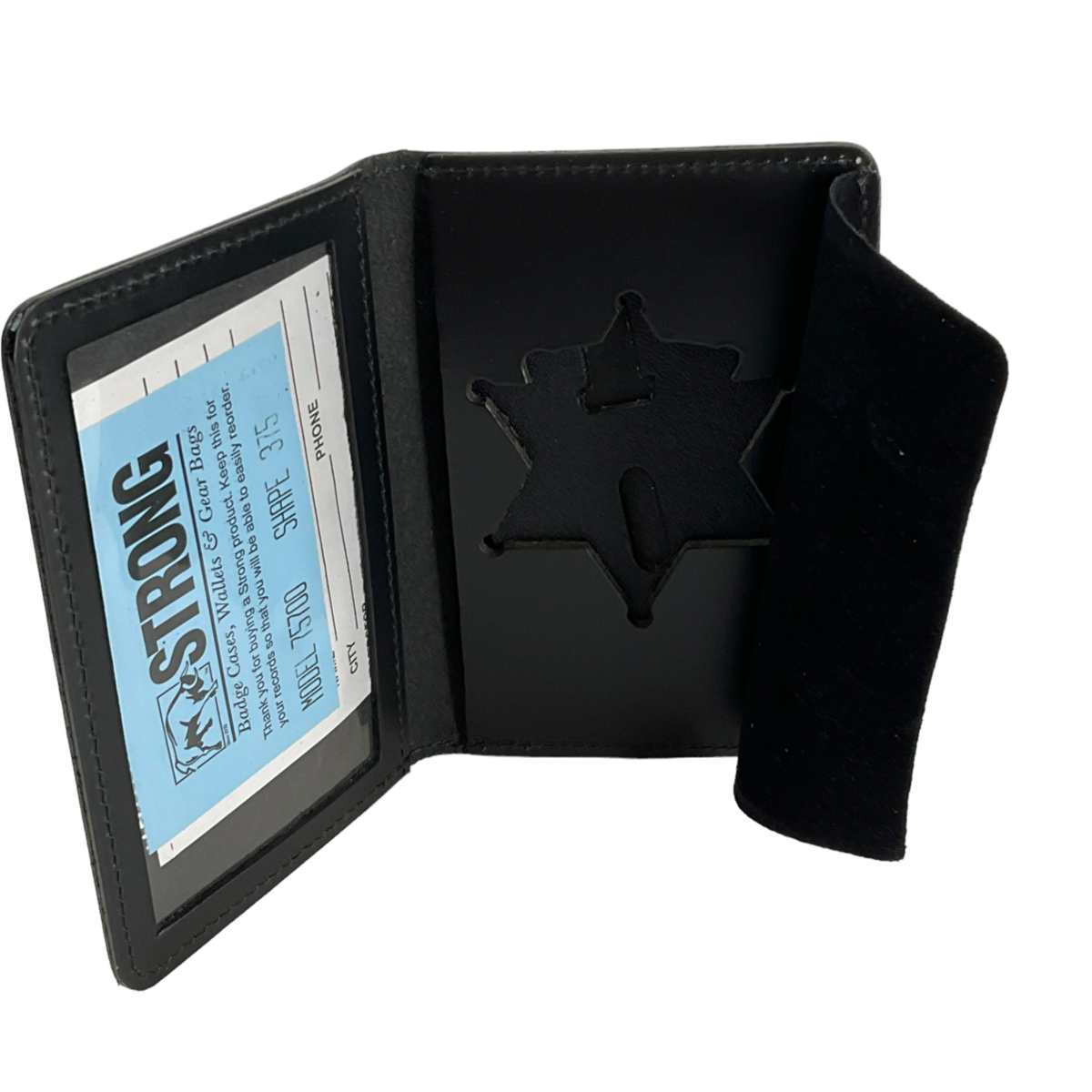 An application scenario or product detail of strong leather company badge wallet - Image 9
