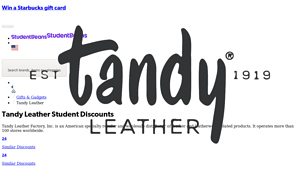 Tandy Leather - Student Discounts