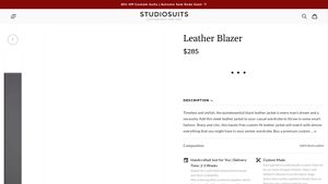 Studio Suits - Leather Blazer