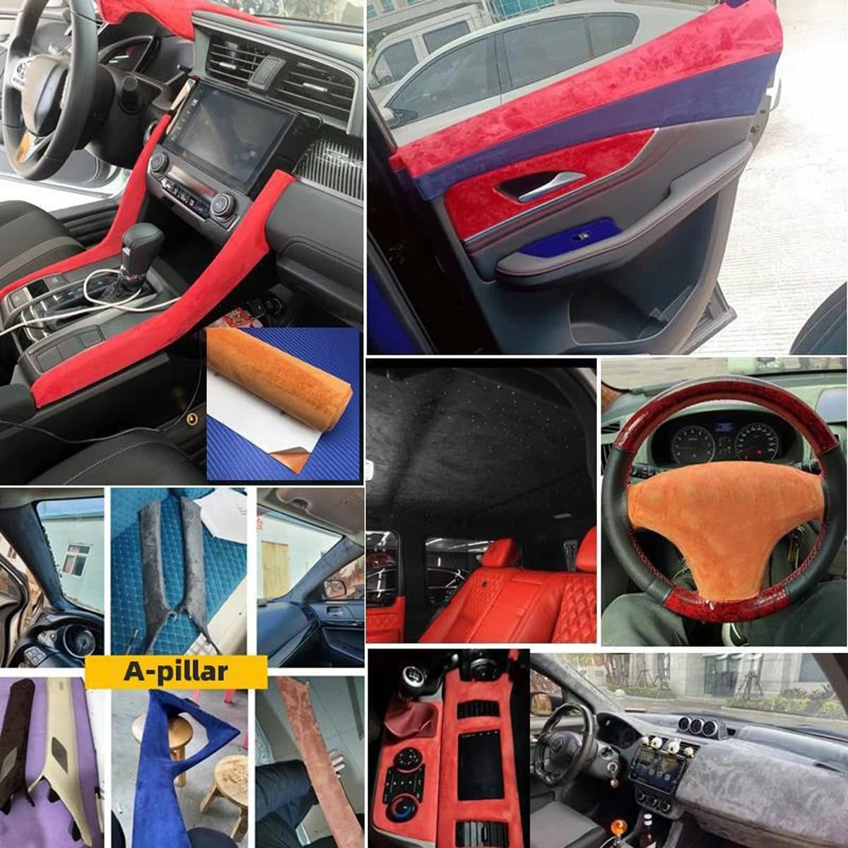 An application scenario or product detail of suede car interior - Image 6