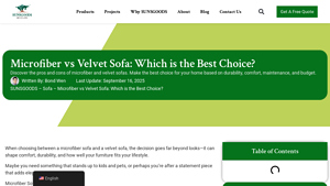 SunsGoods - Microfiber vs Velvet Sofa Comparison