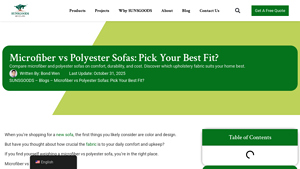 Suns Goods - Microfiber vs Polyester Sofas