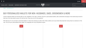 Swanky Badger - Personalized Bifold Wallet