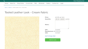 SW Decoratives - Tooled Leather Look Fabric