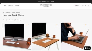 Sycamore Tre - Premium Personalized Leather Desk Mats