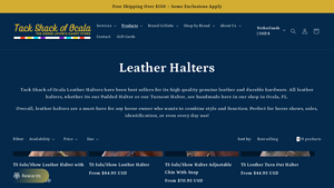 Tack Shack of Ocala - Handmade Leather Halters