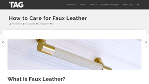 TAG Hardware - Faux Leather Solutions