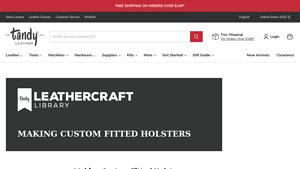 Tandy Leather - Holster Design Tutorial