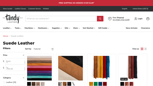 Tandy Leather - Suede Fabrics