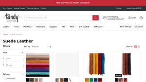 Tandy Leather - Soft Suede Products