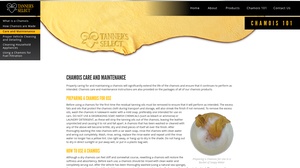 Tanner's Select - Chamois Care Instructions