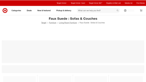 Target - Faux Suede Sofas
