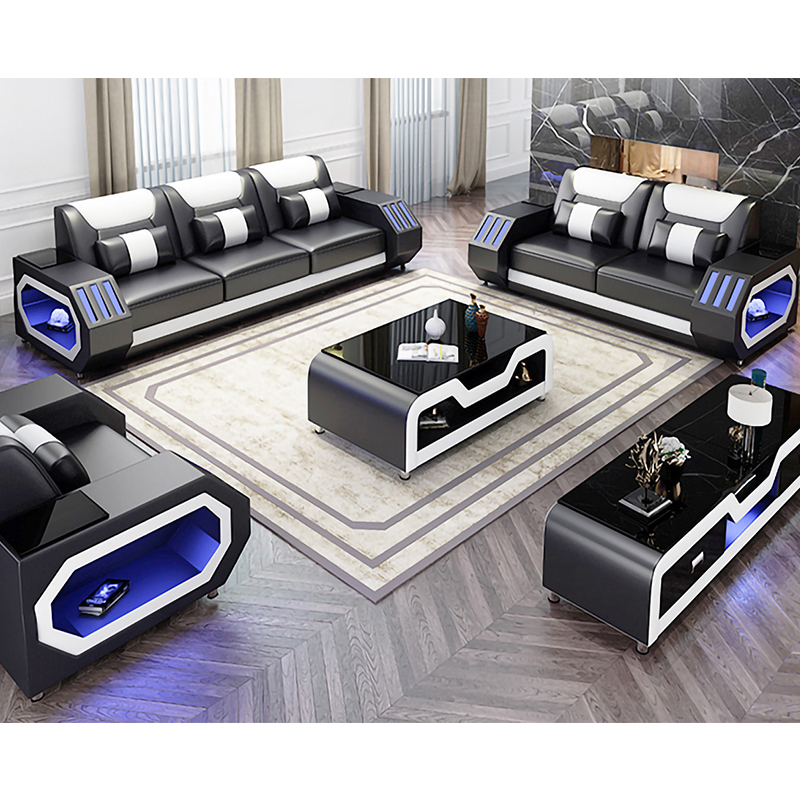 An application scenario or product detail of the leather factory couch - Image 7