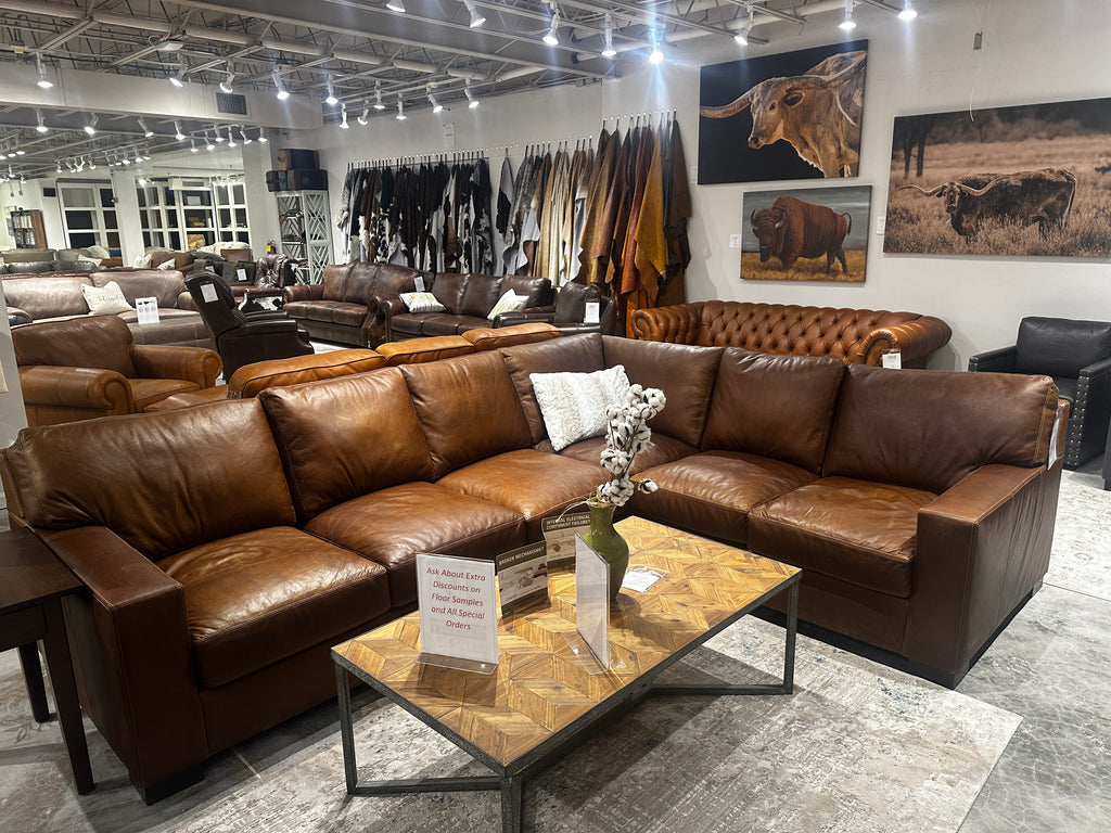 An application scenario or product detail of the leather factory sofa - Image 23