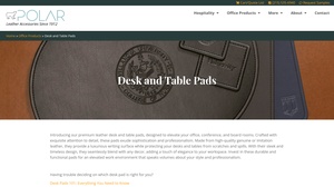 The Polar - Personalized Leather Desk Pads