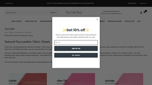 The Felt Pod - Textured Faux-Leather Fabric Sheets