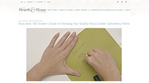 The Hearth and Home Store - Vegan Leather Solutions