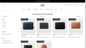 The Jacket Maker - Baxter Leather Laptop Sleeves