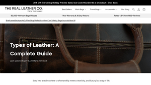 The Real Leather Company - Premium Leather Goods