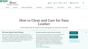 The Spruce - Faux Leather Care Guide