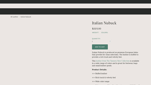 The Tannery Row - Italian Nubuck