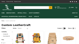 Custom LeatherCraft - 10 Pocket Carpenter's Nail and Tool Bag