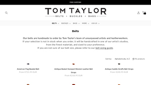 Tom Taylor - Custom Leather Belts