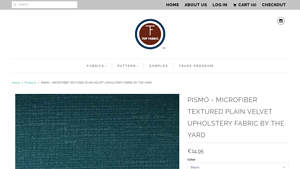 Top Fabric - Pismo Textured Microfiber Upholstery Fabric