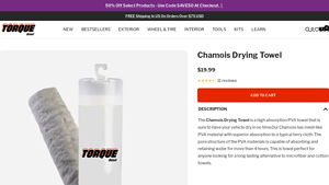 Torque Detail - Chamois Drying Towel