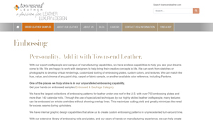Townsend Leather - Custom Embossing Solutions