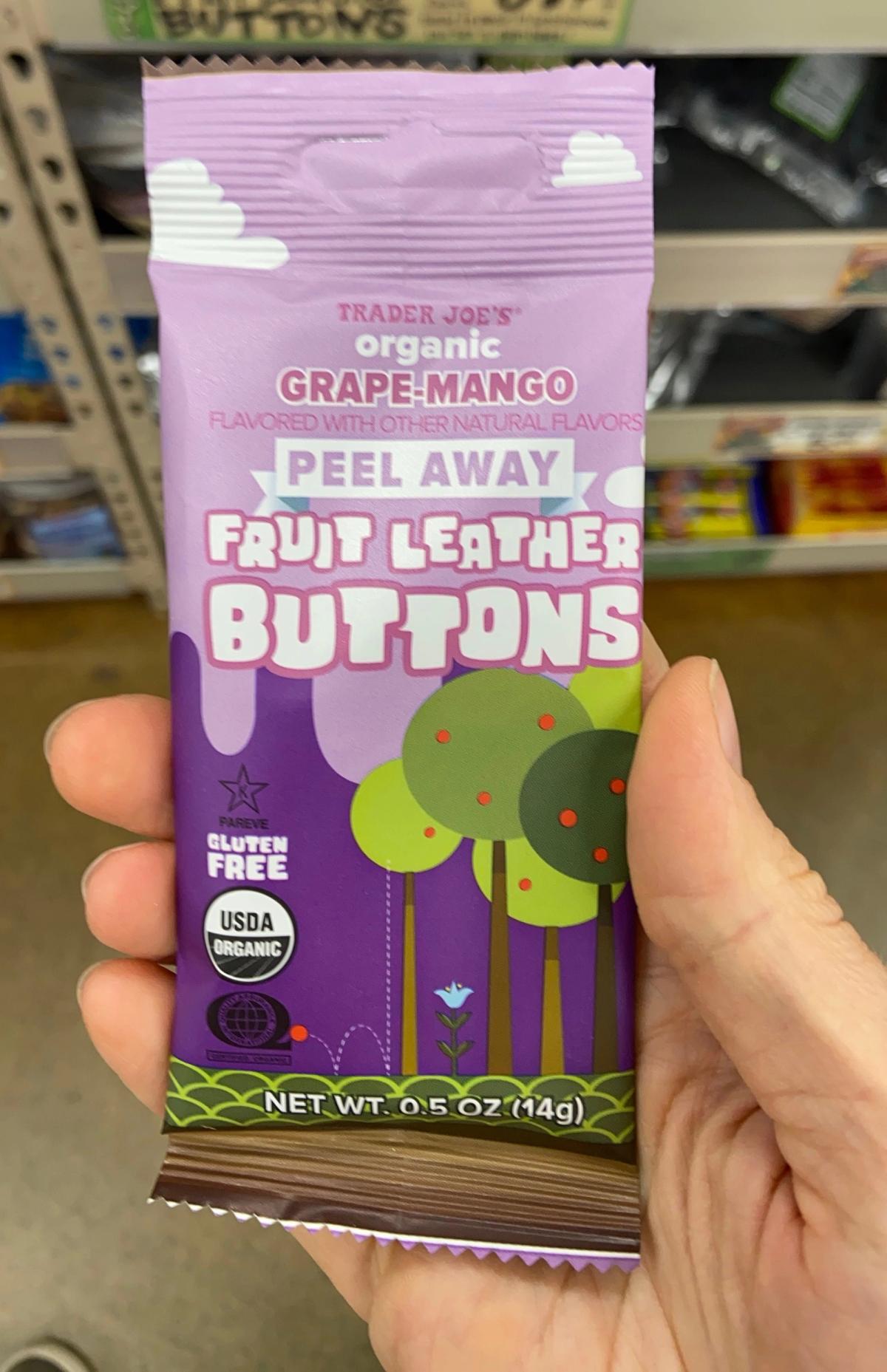 An application scenario or product detail of trader joe's fruit leather buttons - Image 7