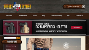 Tucker Gun Leather - Custom Leather Holsters & Gun Belts