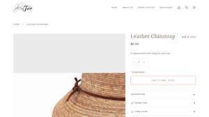 Tula Hats - Replacement Leather Chin Strap
