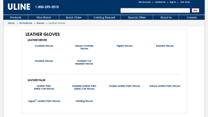 ULINE - Leather Gloves