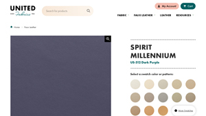 United Fabrics - US-512 Dark Purple Faux Leather