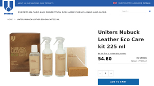 Uniters - Nubuck Leather Eco Care Kit