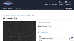 Upholstery Supply USA - Alcantara for Seats - Anthracite Black