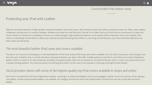 Vaja - Customizable Leather iPad Cases