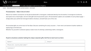 Von Baer - Personalized Leather Accessories