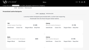 Von Baer - Personalized Leather Backpacks