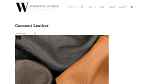 Waterhouse Leather - Deersoft Cowhide Leather Whole Hides